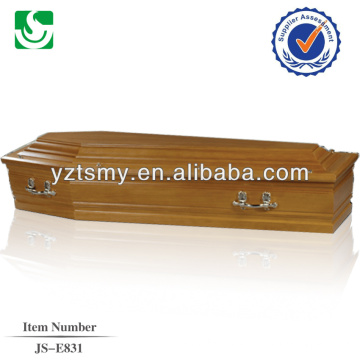 quality interior walnut coffin with nice handles